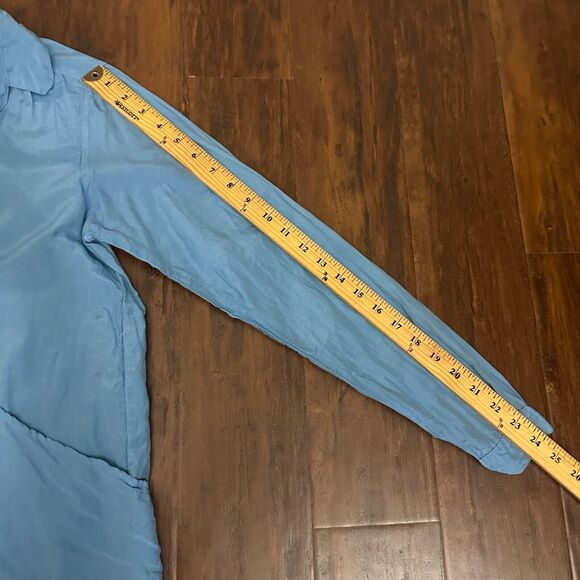 CP SHADES Teton Tunic Top Light Blue Long Sleeve Cotton Silk Blend - Picture 12 of 12